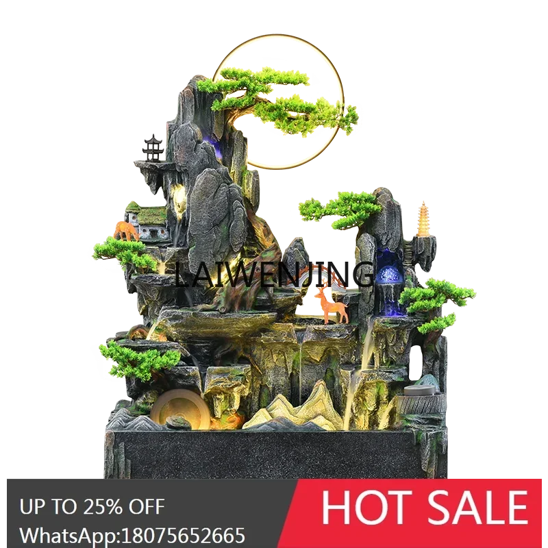 floor rockery flowing water fountain ornament fish tank outdoor garden decoration