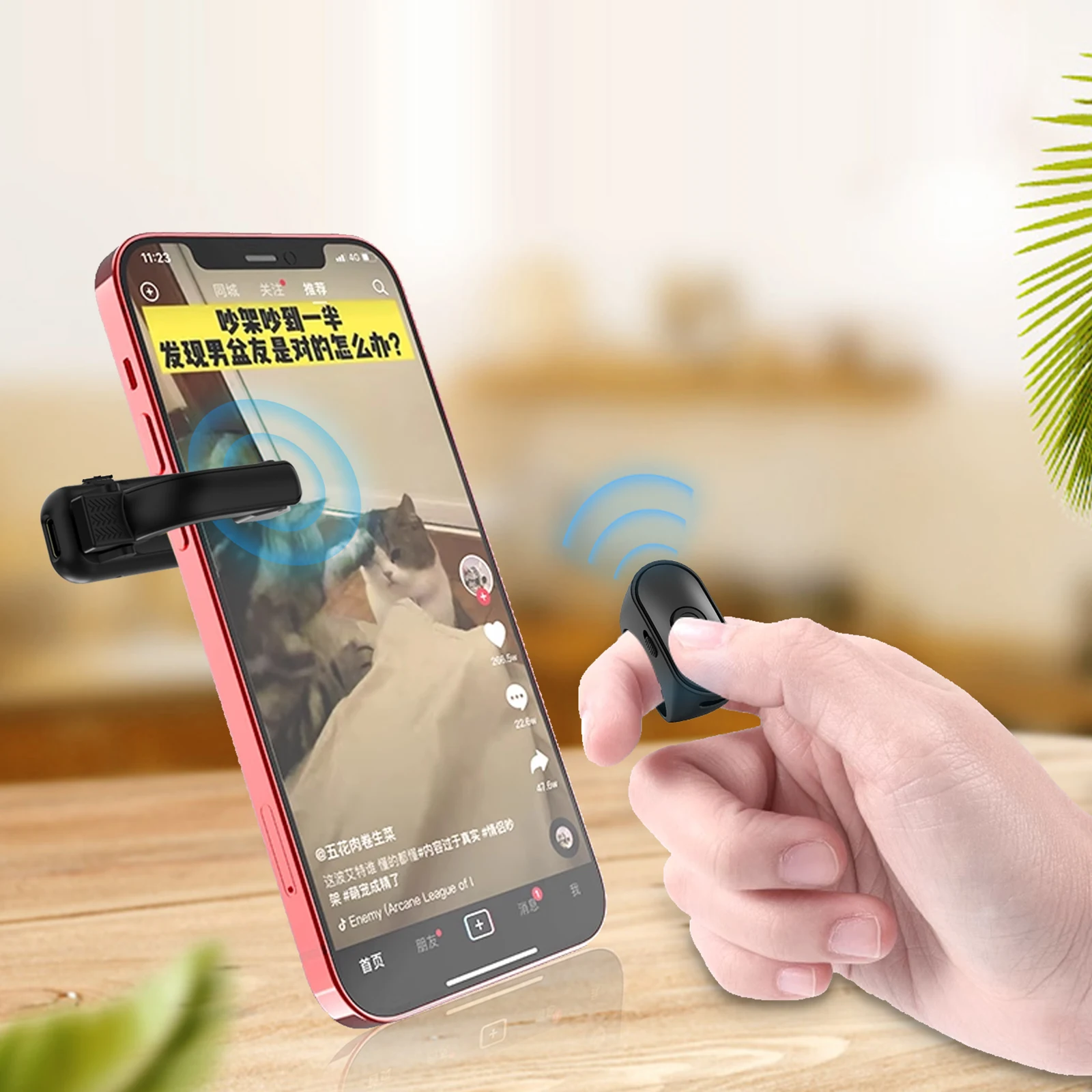 NEW 2-in-1 Page Turner Clicker Wireless Page Turner Remote Lightweight Record Triggers Remote for Kindle Paperwhite Accessories