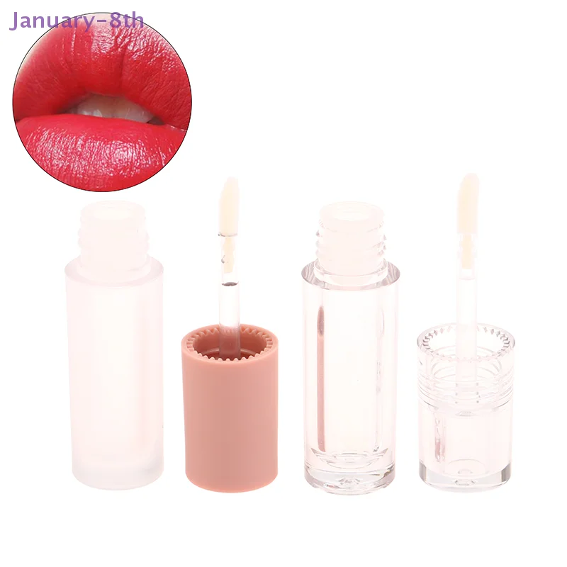 3ml Bottled Round Transparent Empty Lipstick Tube DIY Lip Glaze Lip Gloss Container Frosting Lip Balm Tube Sample Container