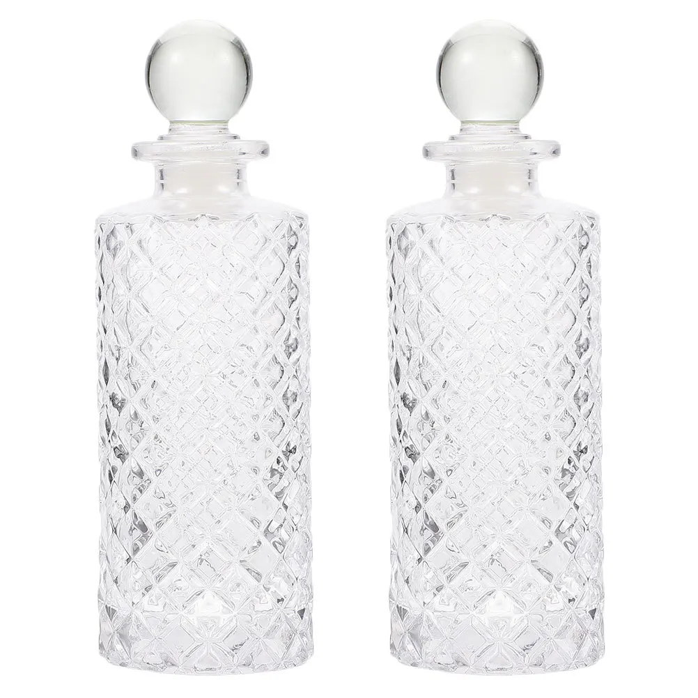 

2Pcs Aroma Bottle High Quality Essential Oil Container Modern Aesthetic Home Decor Transparent Aroma Diffuser Bottle