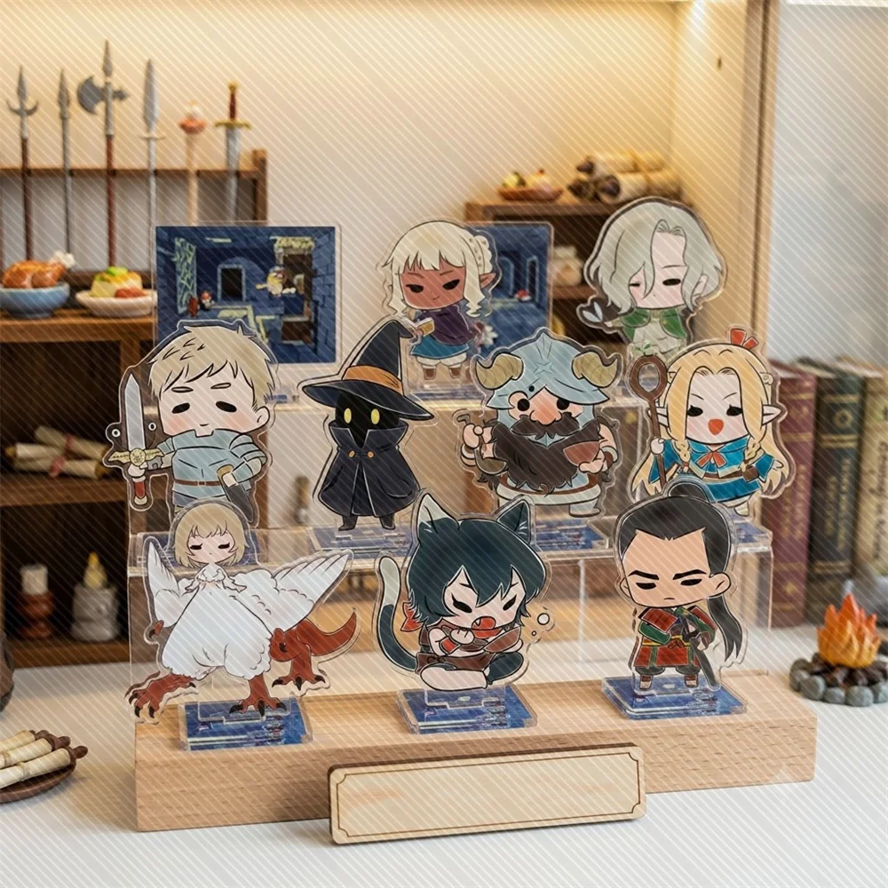 10CM Charm Anime Delicious in Dungeon Acrylic Keychain Model Cosplay Characters Ornament Accessories Good Collection Gifts