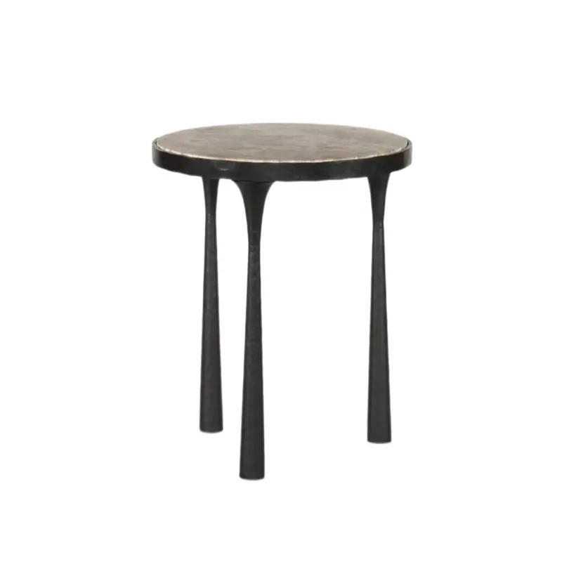 Forging wrought iron edge table soft decoration design living room coffee table corner table