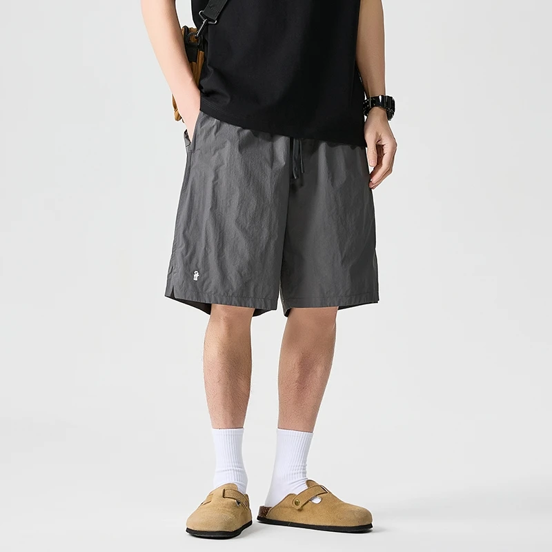 

Summer Qui Dry Outdoor Workwear orts Men's Loose Beach Big Boxer orts Versatile Sports Dstring Five-Quarter Pants