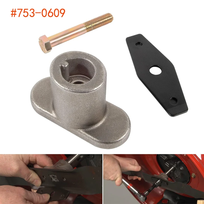 

753-0609 Blade Adapter Kit Compatible with MTD, Cub Cadet Yardman Push Mower Replace Part for 710-1251, 736-0524B, 748-0377E