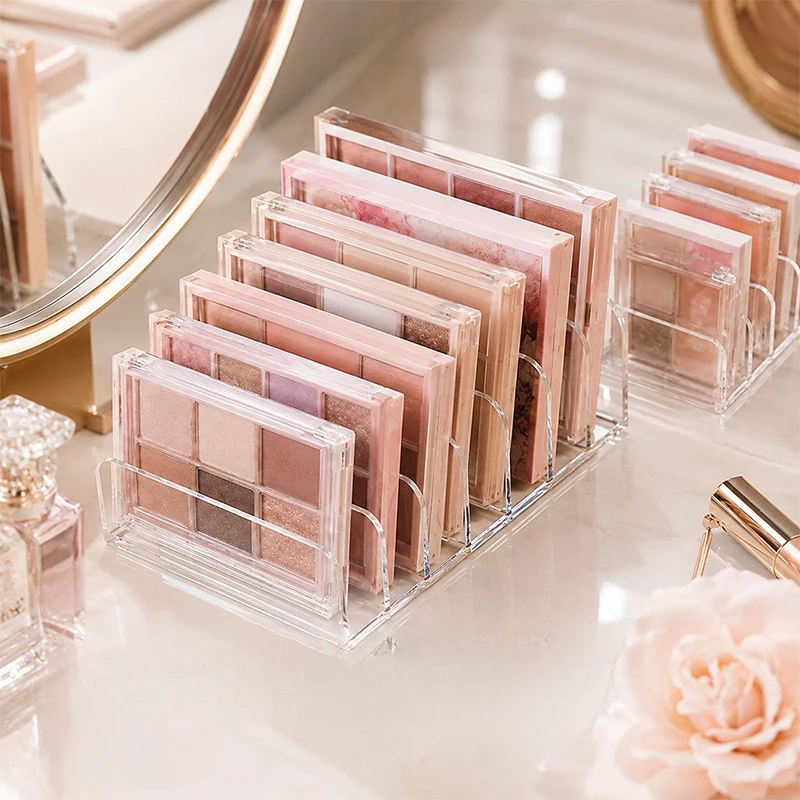 Multi Grid Eye Shadow Tray Storage Box Drawer Partition Box Desktop Powder Blusher Display Box Desktop Divided Storage Rack