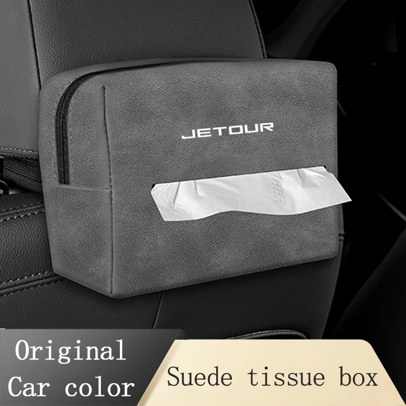 

For JETOUR X70 X90 PLUS X70S X70M X95 X-1 Car Seat Back Tissue Box Tissue Bag Protective Cover Interior Storage Car Accessorie