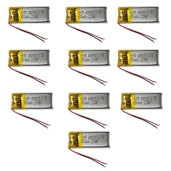 10 sztuk/partia 3.7V 50mAh 400920 040920 Lipo-polimerowe akumulatory litowo-jonowe do GPS Bluetooth MP4 MP5 zabawki