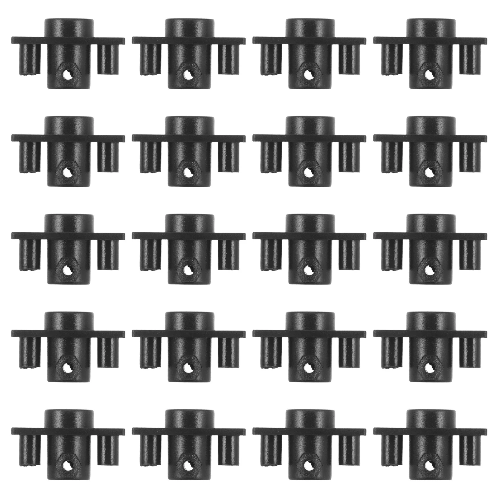 

20pcs Wireless Microphone Kit Plastic Mic Antenna Base Replacement Mount For Receiver Repair Stage Performance Karaoke Events