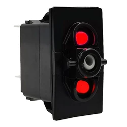 12V 20A Red Led On Off, (On) Off, (On) Off (On), (On) Off On, On Off On Switch Base Body Car Boat Rocker Switch DIY Accessories