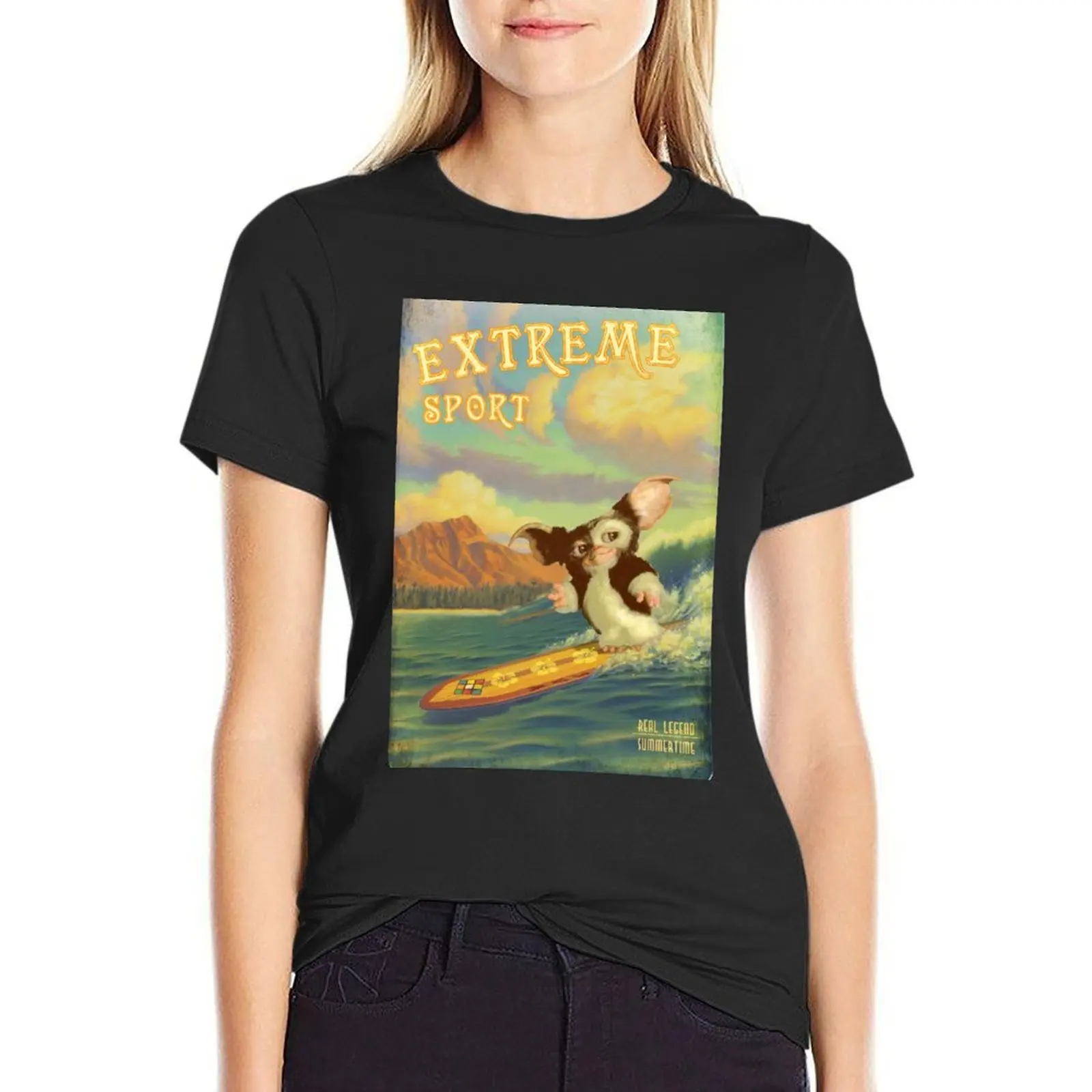 

Retro Surf T-Shirt funny cute clothes t-shirt dress for Women long