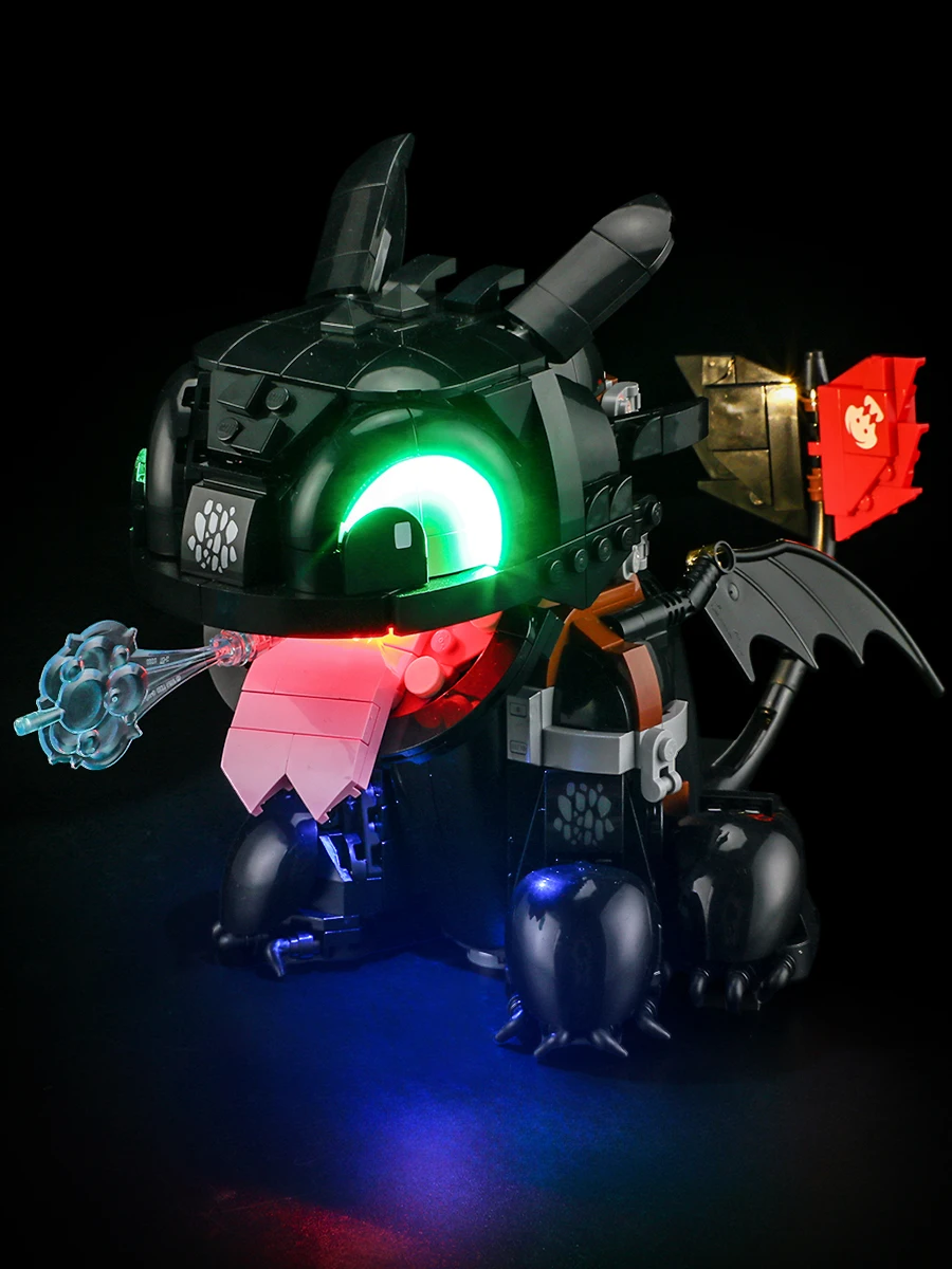 

(Only LED Light No Bricks) 10375 How to Train Your Dragon: Toothless Ideas (Not Include Building Blocks Kits Sets Model)