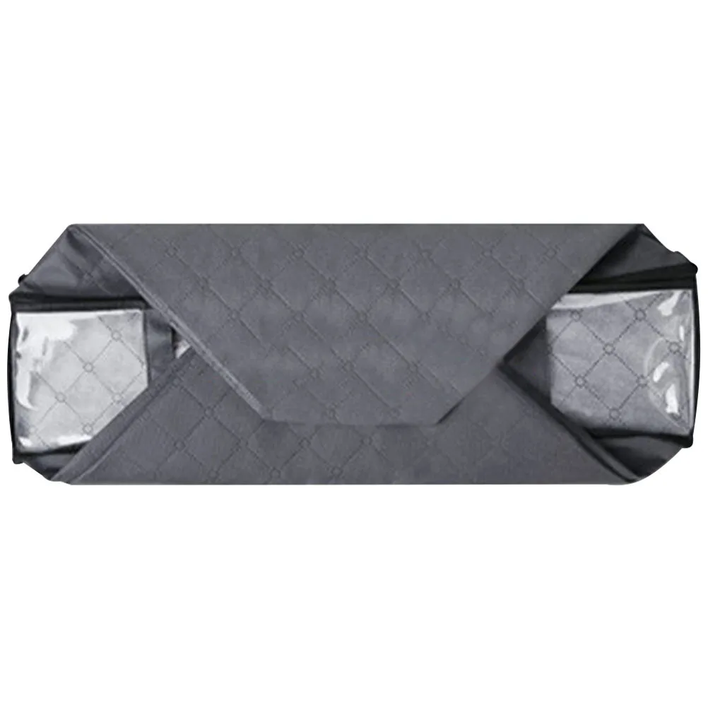 

Large Capacity Clothes Storage Bag Foldable Waterproof Non-Woven Fabric Pvc Lining Quilts Blankets Under Bed Organizer