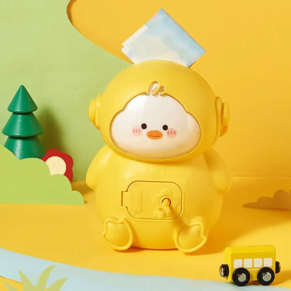 

Creative Cute Duck Coin Bank with Key Cartoon Key To Unlock Coin Bank Storage Jar Portable Large Capacity