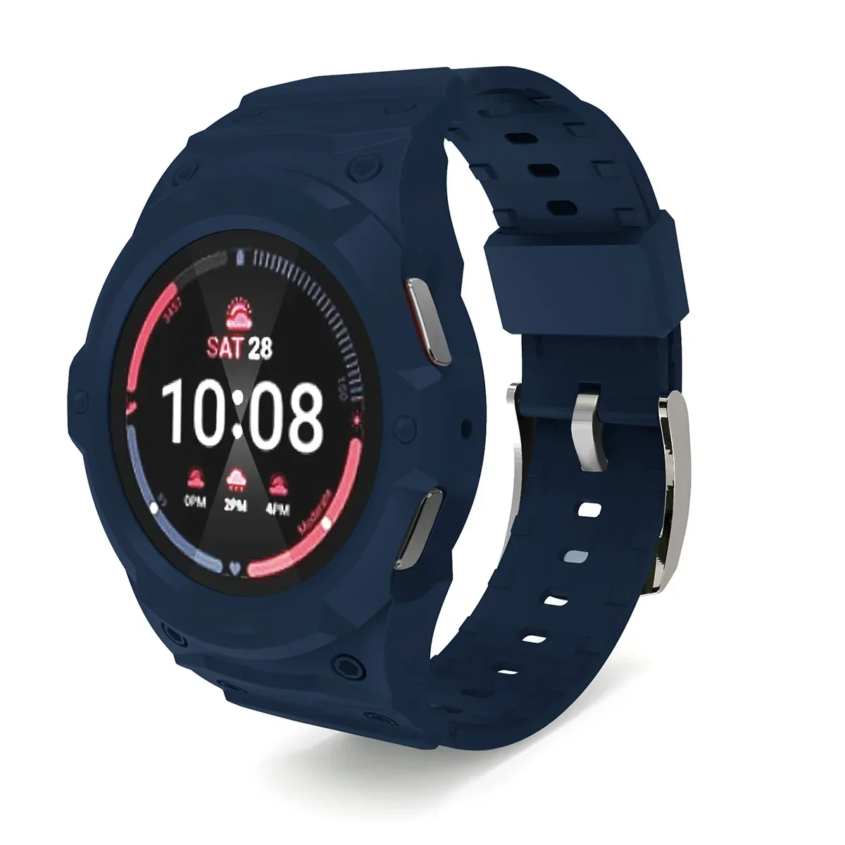 سيليكون حزام + حافظة PC لساعة سامسونج جالاكسي 7/6/5/4 40 مللي متر 44 مللي متر طقم عصري جديد لساعة سامسونج الذكية 7 الرياضة حلقة الفرقة سوار