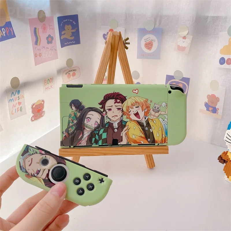 Funny Cute Anime For Nintendo Nintend Switch Oled NS NX Case TPU Silicone Cover Cartoon Protection Shell Game Joycon Funda