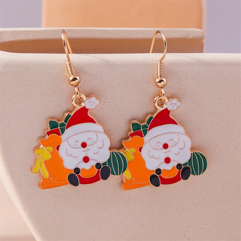 Modische Weihnachts-Ohrringe für Damen, Weihnachtsbaum-Hängeohrringe, Mädchen-Neujahrsfest-Schmuck, Geschenke – Detail 11