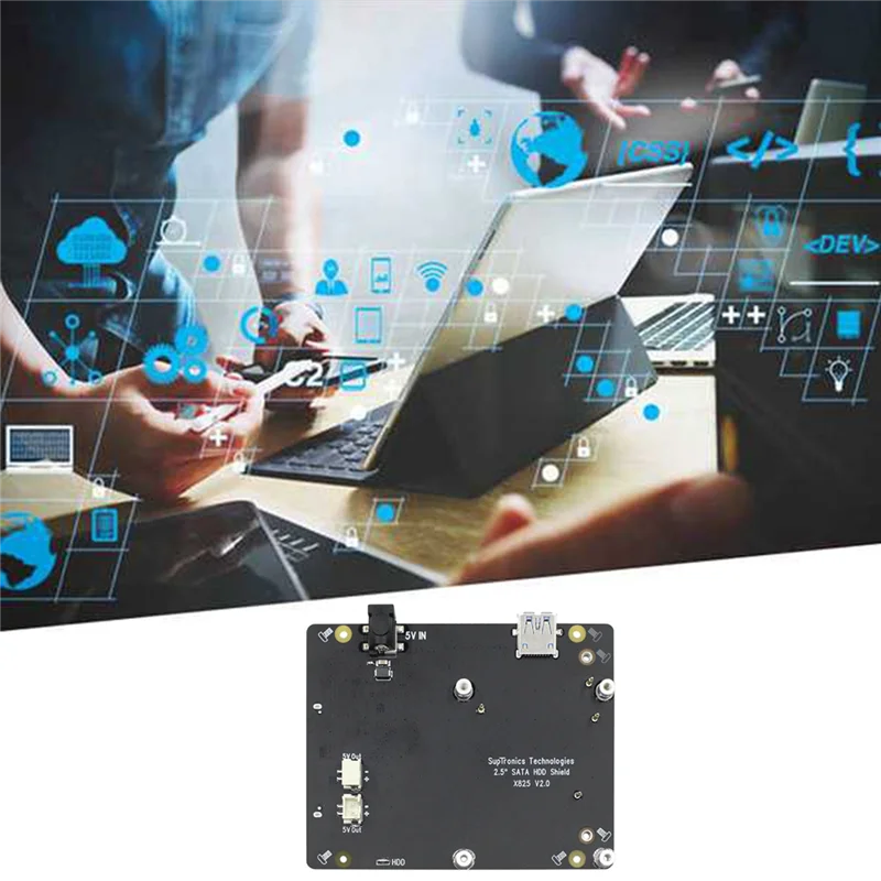 X825 v2.0 Speicher-Erweiterungs karte für Himbeer-Pi 4b x825 nas 2,5-Zoll-Sata-Festplatten-SSD-Laufwerk-Erweiterungskarte