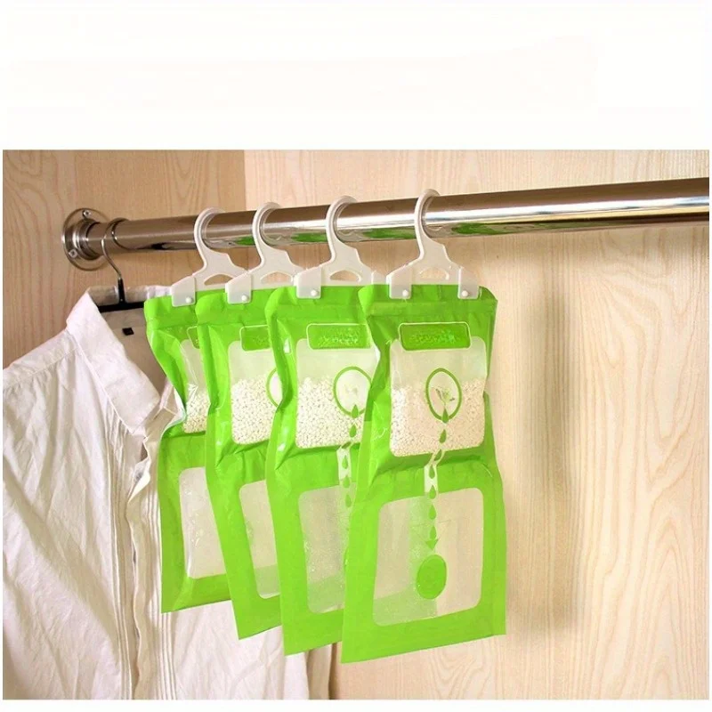 Premium Hanging Dehumidifier Bag Keep Wardrobes Fresh Dry Mildew-Free Effortless Closet Moisture Absorber Home Hygroscopic Bag