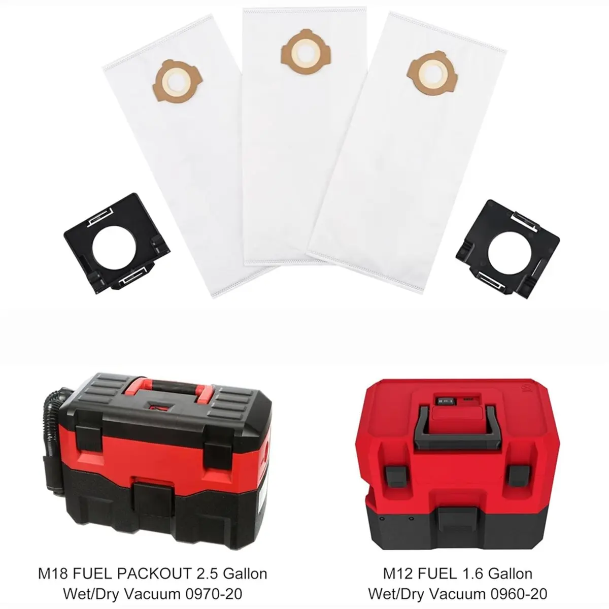 #82U Dust Bag and Holder,For Milwaukee Vacuum Bags,(Non-woven fabric)