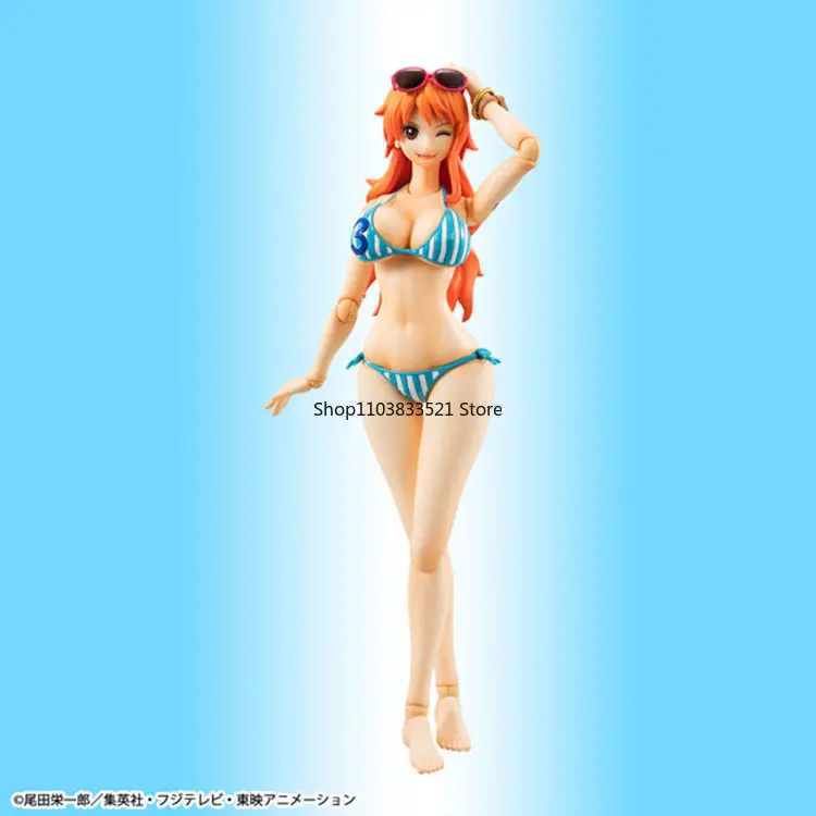 BANDAI Original Anime ONE PIECE Nami Summer Vacation VARIABLE ACTION Heroes Character Action Model Hobbies Collectible