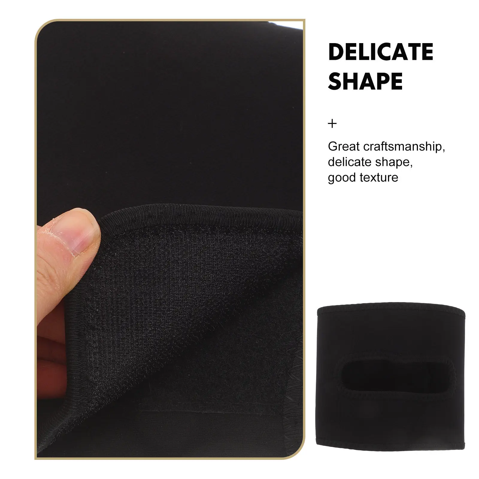 Elastic Black Baseball Glove Wrap Band Thickened Secure Strap for Softball Mitt Storage Transport Practice Game