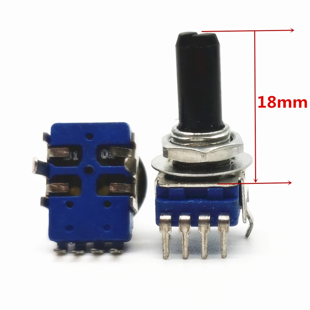 4- Pin RK11 Potentiometer B102 B502 B103 B503 B104 RK11 1K 5K 10K 50K 100K Shaft Length 18mm