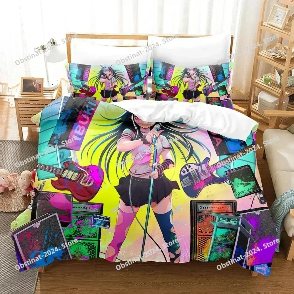 Danganronpa V3 Duvet Cover Set for Adults Boys 3 Piece Cartoon Anime Bedding Set Bedroom Y2k Quilt Cover Pillowcase