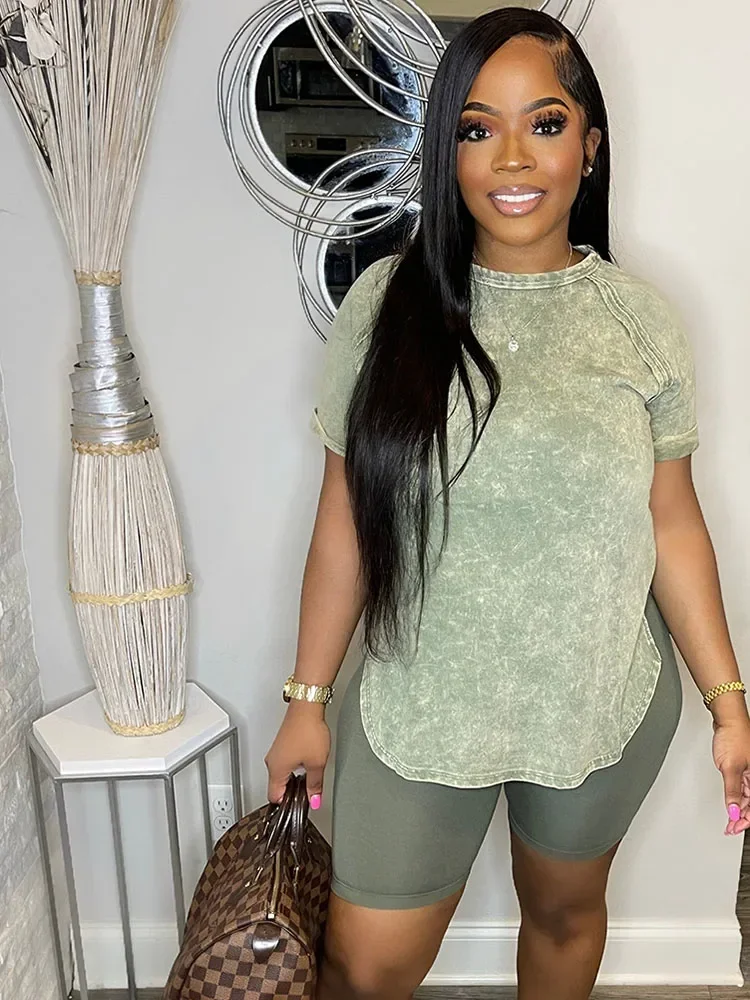 Vêtements actifs survêtement de sport femmes deux pièces ensemble vêtements d'été T-shirt haut et short survêtement sport Fitness ensembles assortis