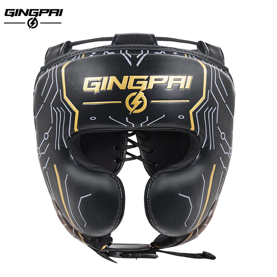 

New Boxing Helmet PU Leather Karate Muay Thai Sanda Training Adults Kids Arts Helmet Head Guard Taekwondo Karate Boxing Helmets