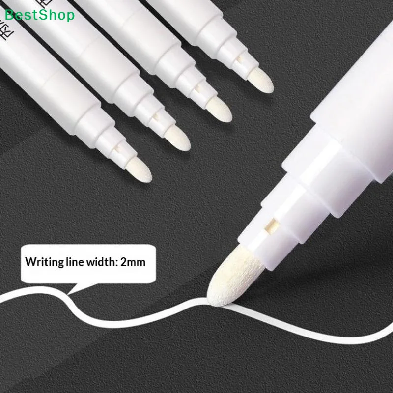 

〔Rebecca〕White Acrylic Paint Marker - High Coverage Permanent Marker for Art, Graffiti, and Rock Painting