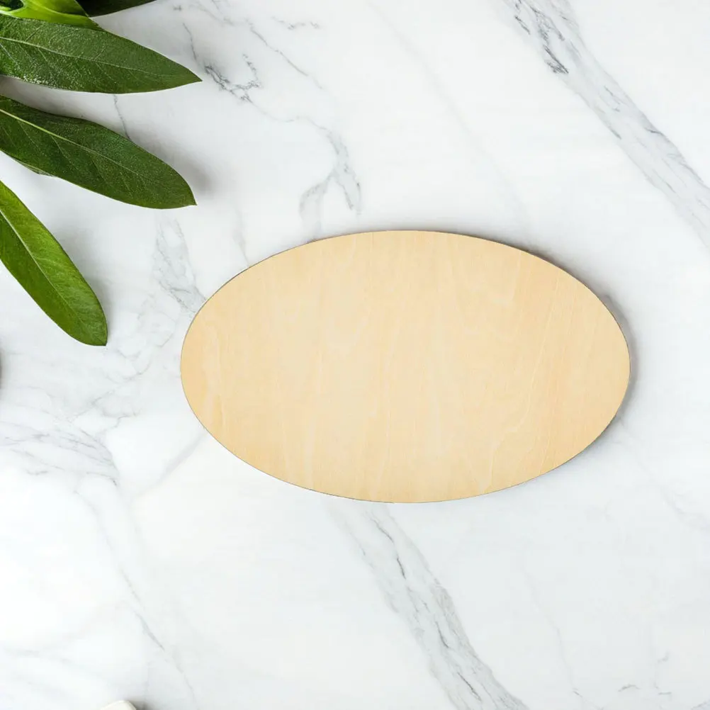 

8pcs Unfinished Wooden Oval Cutouts 3 Inch Blank Shapes For Diy Painting Crafts Home Decor Wood Craft Supplies Oval Wood Slices