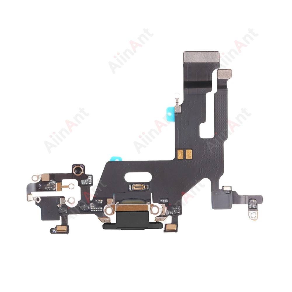 AiinAnt-Bottom Mic Carregador USB, Sub Board, Connector Port Dock, Cabo de carregamento Flex para iPhone 13 Pro Max, Mini Peças de reparação