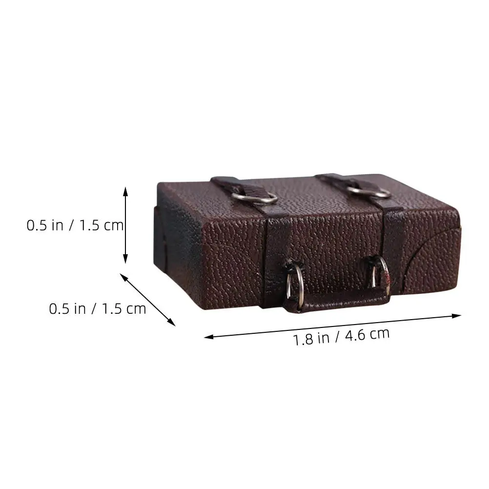 1:12 Miniature Suitcase Mini House Decor Accessory Versatile Mini Carrying Case Detailed Craftsmanship Miniature Storage Case