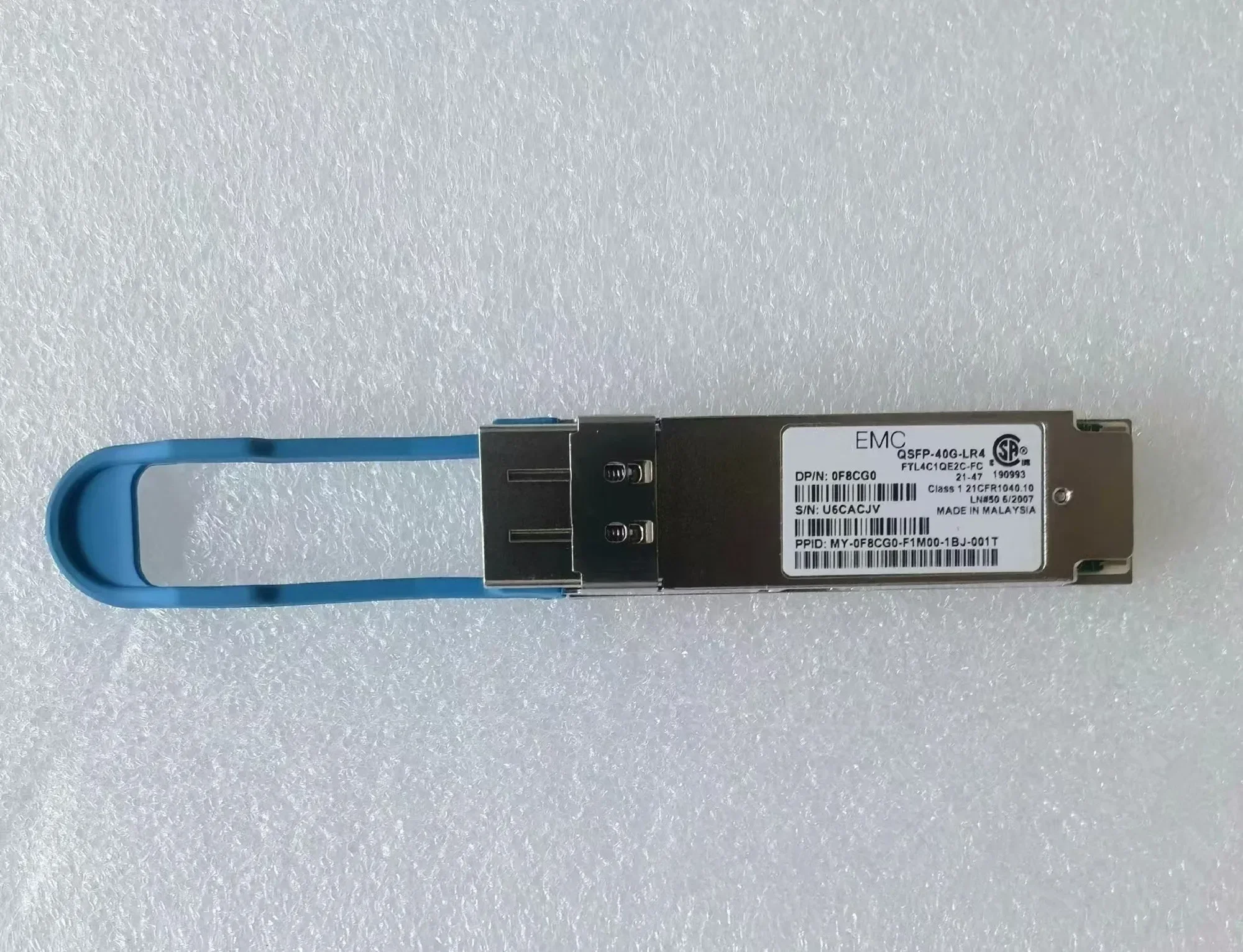 0F8CG0 QSFP-40G-LR4 FTL4C1QE2C-FC QSFP 40G 10KM Fiber Optical Transceiver LC Interface