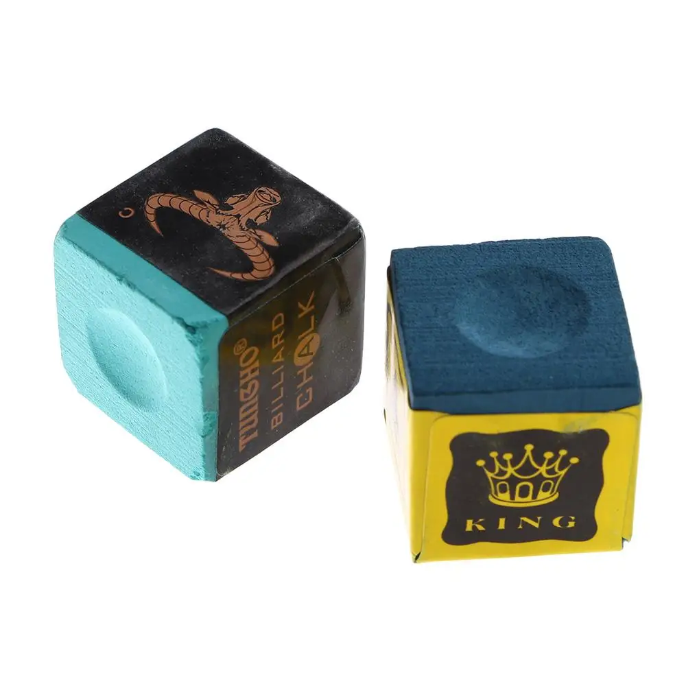 Punta di carbonato di calcio durevole gessetti blu oleosi antiscivolo stecca da biliardo gesso accessori da biliardo stecca da biliardo gesso gesso da biliardo