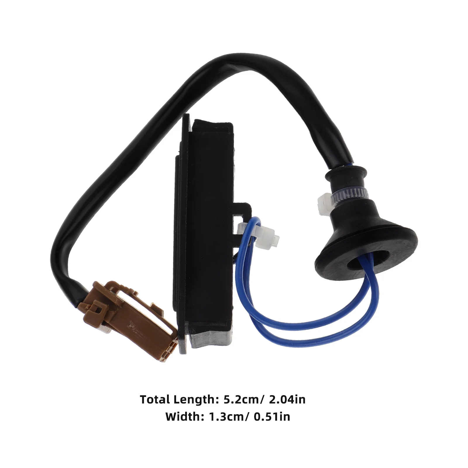 Reemplazo del interruptor de la tapa del maletero de la puerta trasera, pieza automotriz ABS de goma duradera, interruptor de liberación de la tapa del maletero del coche confiable
