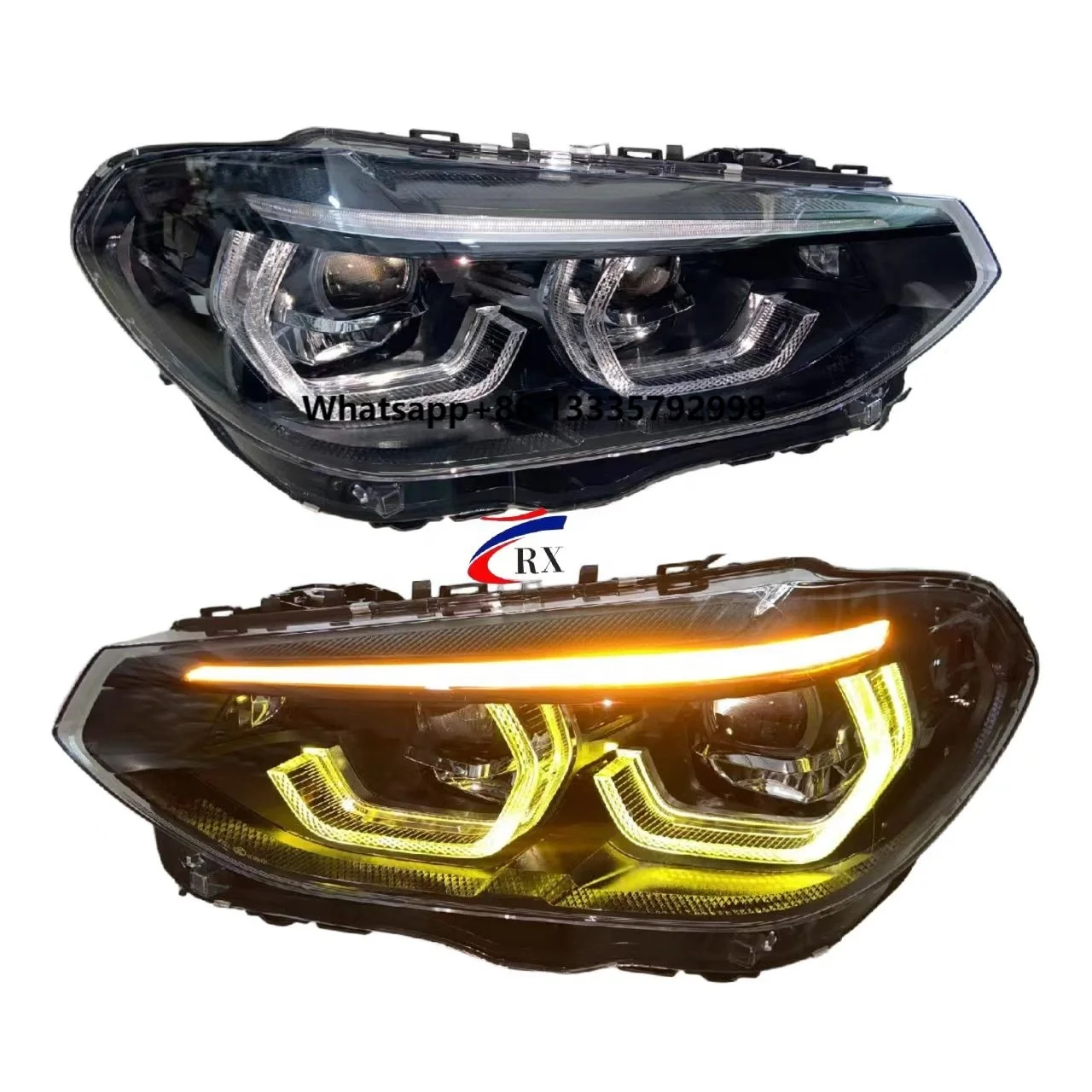 

Suitable forBMW X3 X4 G01 G02 G08 Car Lighting System LED Headlights Black Version Yellow Daytime Running Lights