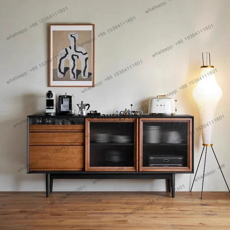 

56Medieval style dining side cabinet, living room home storage locker, modern simple and light luxury