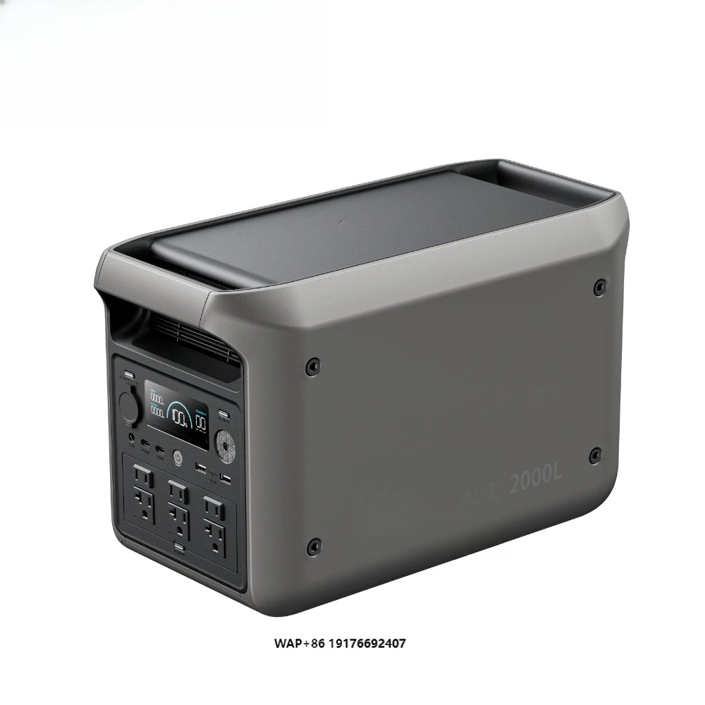 Dabbsson 2000L Portable Energy Storage Lithium Ion Battery 110v 220v AC Portable Battery Power Station Solar Generator 2000watt