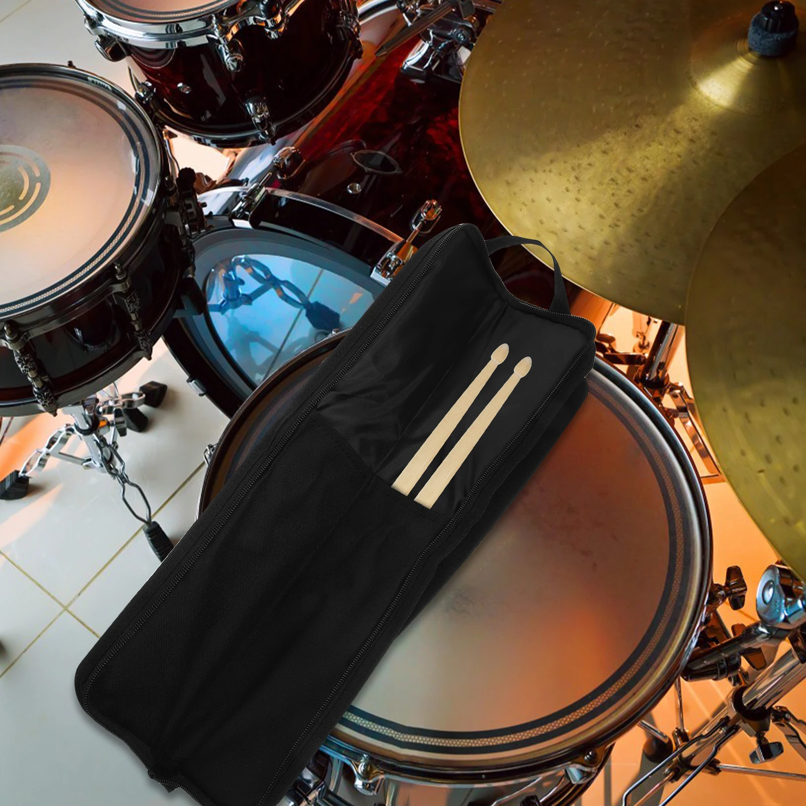 

Drum Stick Bag Drumstick Storage Case Drumsticks Holder Mallet Carry Holders Instrument
