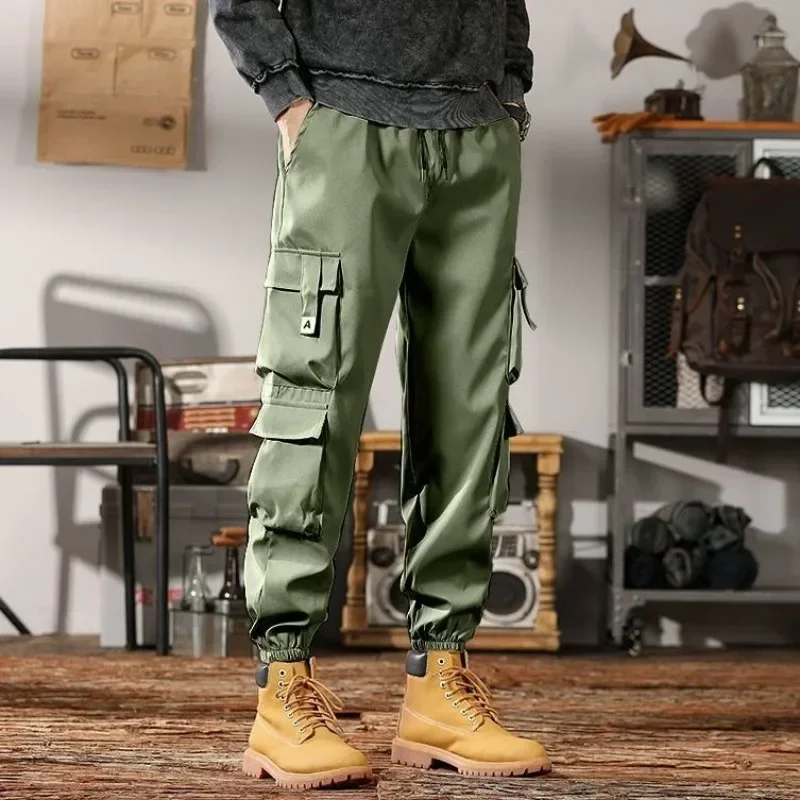

Trousers Man Fleece-lined Cargo Pants for Men Multipockets Multi Pocket Khaki Winter Work Wear Cheapest Techwear Street Harajuku