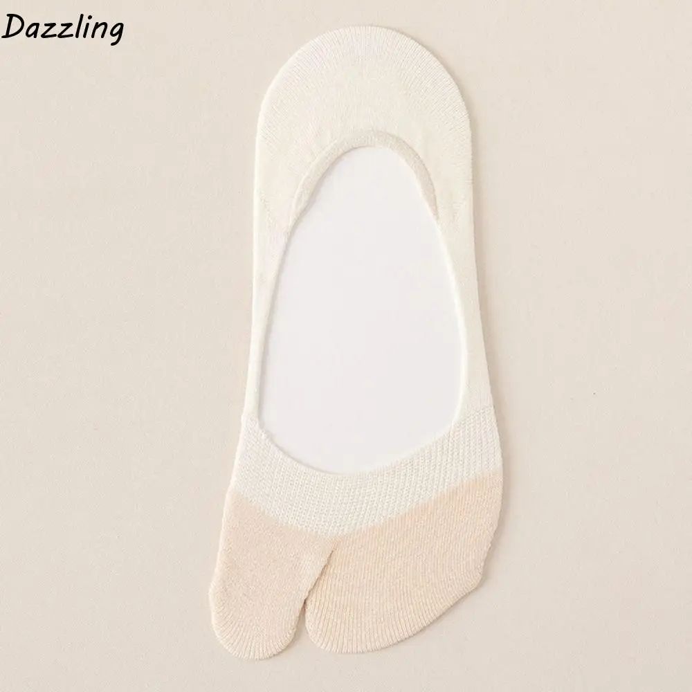 

Fashion Mesh Flip Flops Socks Elastic Soft Split Toe Boat Socks Ultra-thin Invisible Finger Hosiery Outdoor