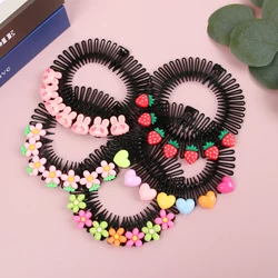 Girls Invisible Broken Hair Clip Flower Hairpin Black Acrylic Curve Needle Hair Comb Headwear for Girls Styling Hair Accessories