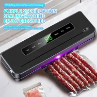 Electric Vacuum Sealer Dry/Wet Food Sealed Packaging Machine Packaging Machine Kitchen Home Food Storage Seal Smart Touch Key