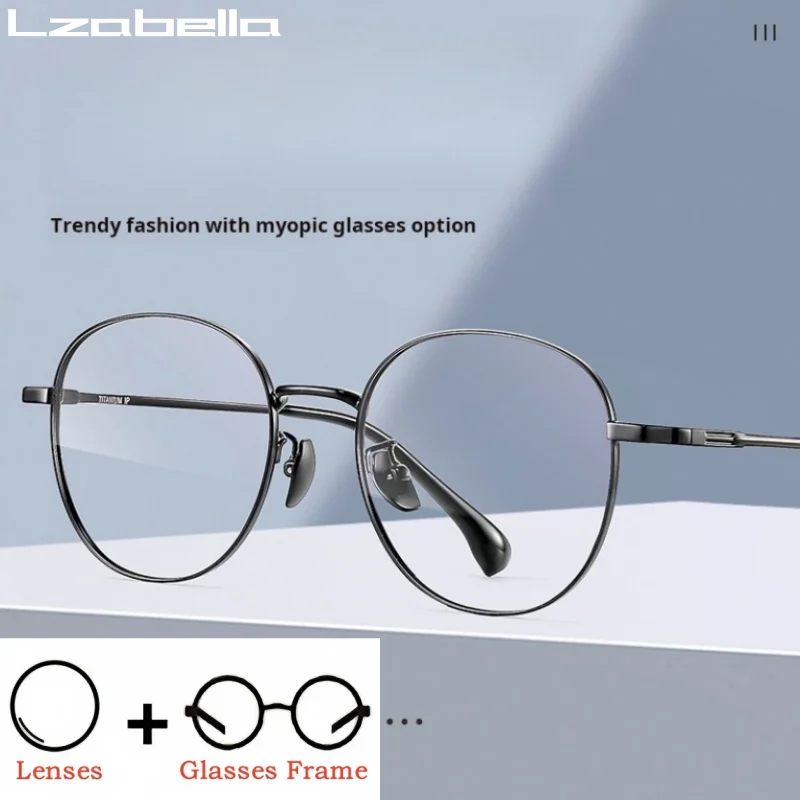 

Lzabella High Quality Alloy Round Progressive Prescription Glasses Fashion Myopia Glasses Optical Glasses Women Men 33016