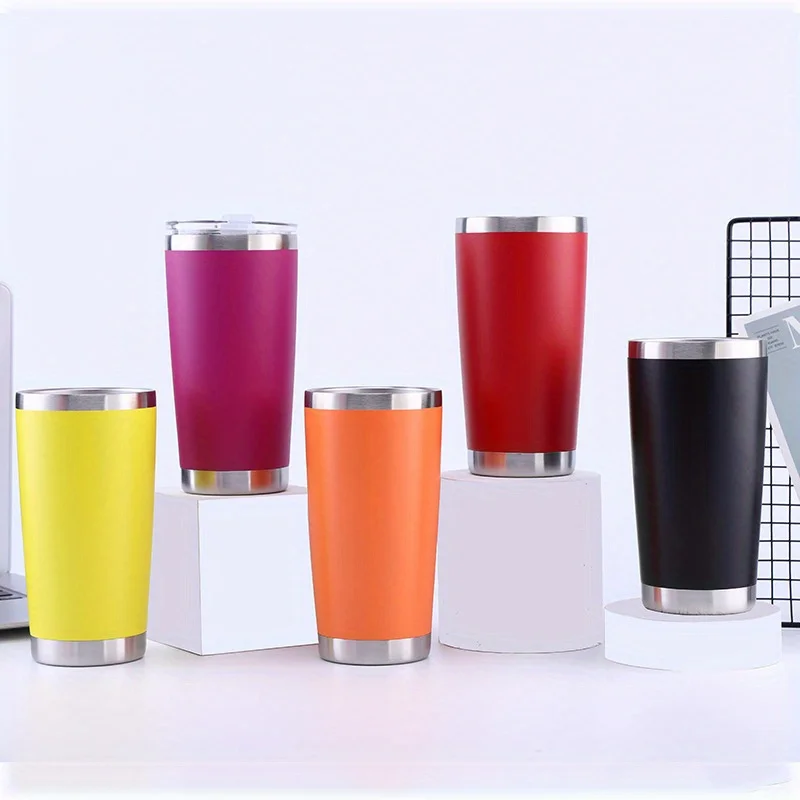 20oz Stainless Steel Tumblers Vacuum Flasks Yetys Travel Glass Coffee Mug Double Wall Water Thermos Bottle Car Cup Water Bottle