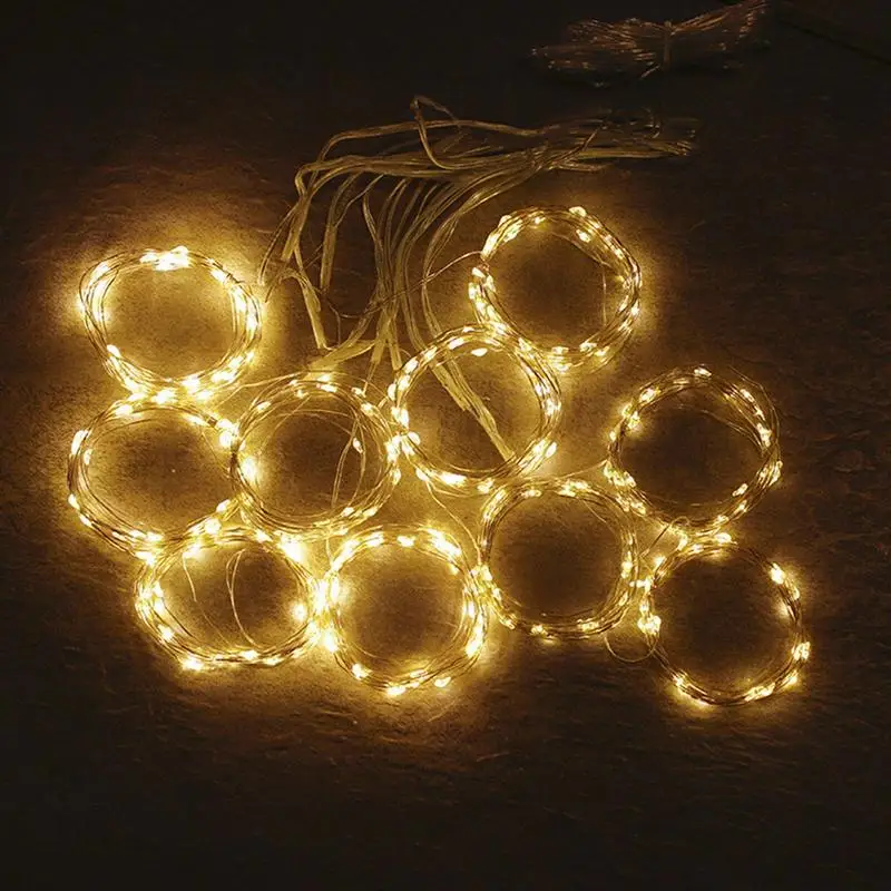LED String Lights Copper Wire Fairy Lights Remote Control  Twinkle Lights Curtain LED String Lights Wedding Christmas Home Decor