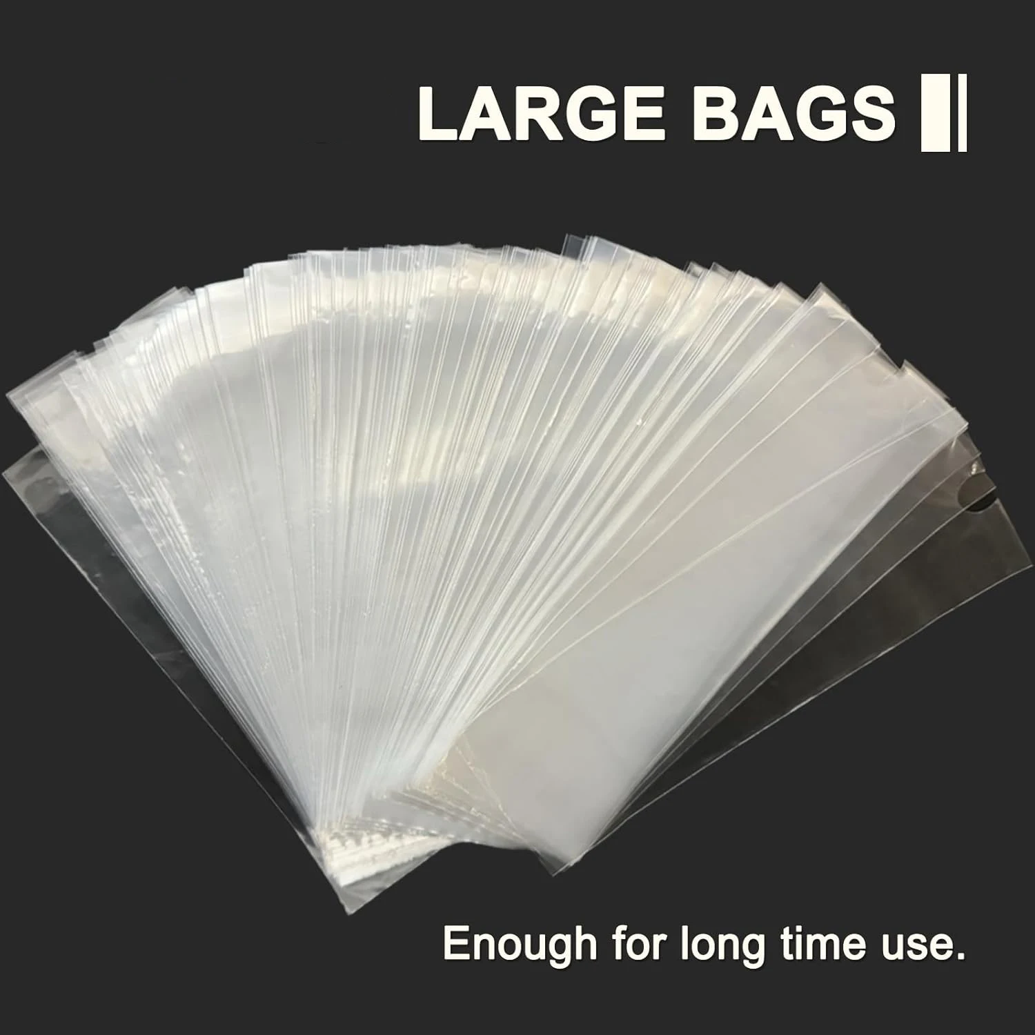 200/100/50pcs Big Size Tattoo Pen Bags Large Tattoo Pen Machine Sleeve Covers Plastic Pen Type Clip Cord Bags Accessories
