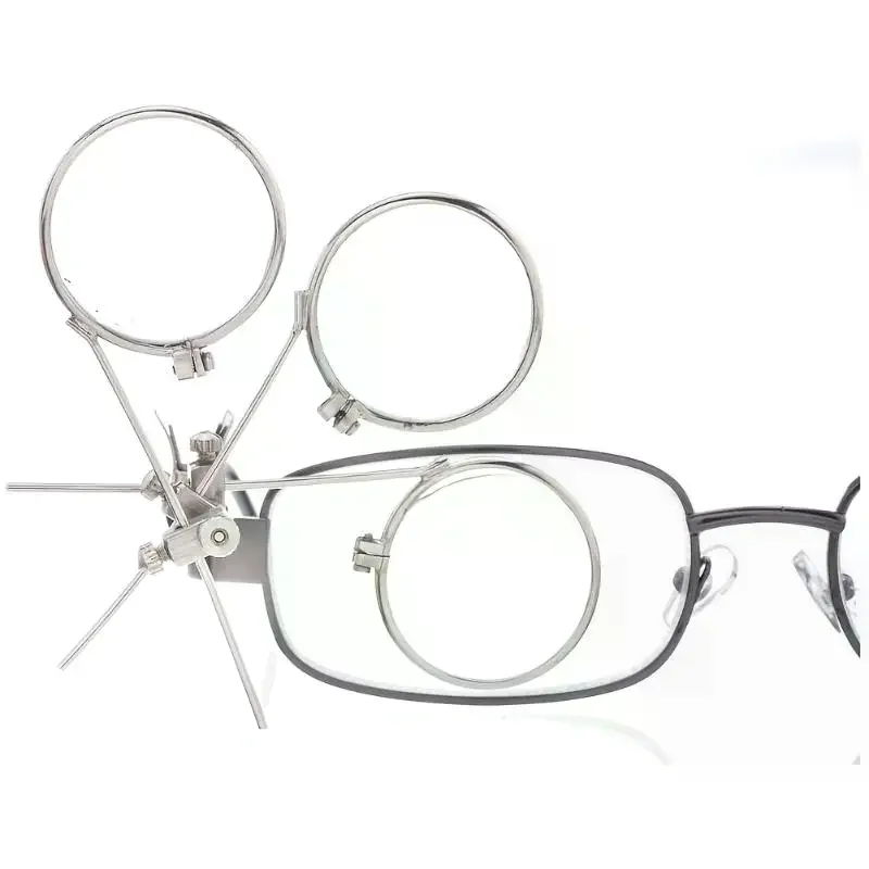 Jeweller's Eye Loupe Triple Ocular Loupe Clip On Eye Glasses Magnifier Jewellery Watch Detail Making Repair Tool