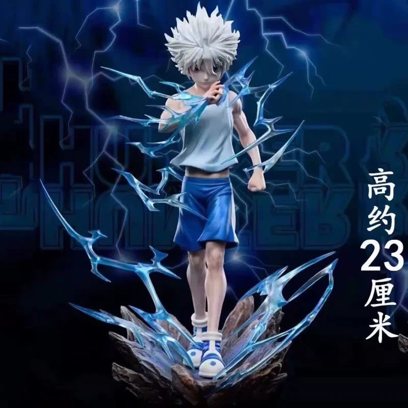 

Hunter X Hunter Protagonist Killua Zoldyck Transmuter Nen User Thunderbolt Figure Toys Collect Decoration Anime Peripheral Gifts